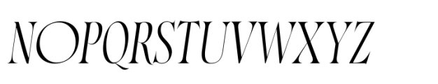 Norman Variable Italic Font UPPERCASE