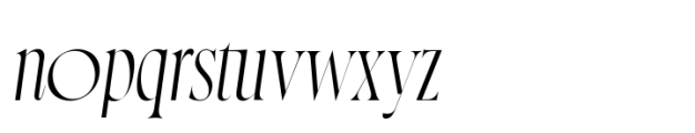 Norman Variable Italic Font LOWERCASE