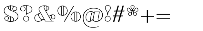 Normandia Outline Font OTHER CHARS