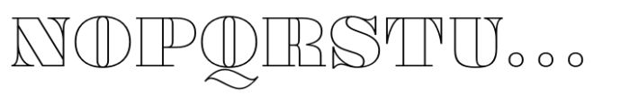 Normandia Outline Font UPPERCASE