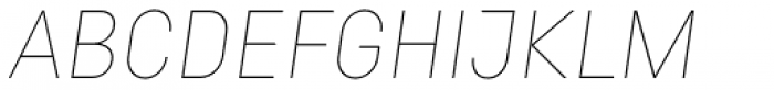 Normatica Thin Italic Font UPPERCASE
