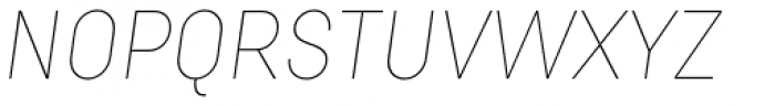 Normatica Thin Italic Font UPPERCASE