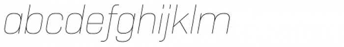 Normative Pro Thin Italic Font LOWERCASE