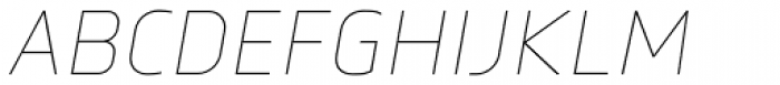 Norpeth Light Italic Font UPPERCASE