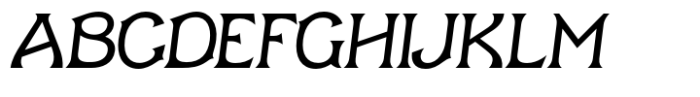 Norseland Light Italic Font UPPERCASE