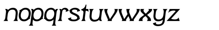 Norseland Light Italic Font LOWERCASE