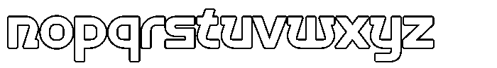 Nortan Outline Font LOWERCASE
