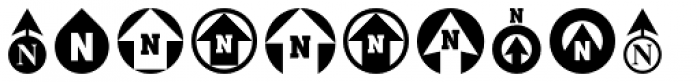North Arrow Assortment Font OTHER CHARS