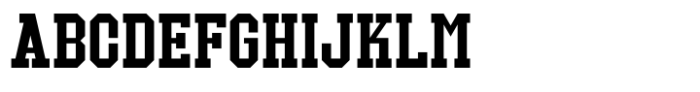 North College Regular Font UPPERCASE