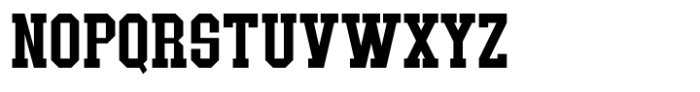 North College Regular Font UPPERCASE