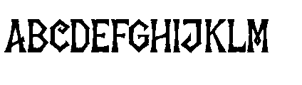North Eternal Font UPPERCASE