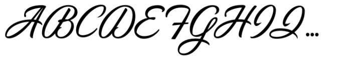 North Ramsey Script Font UPPERCASE
