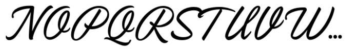 North Ramsey Script Font UPPERCASE