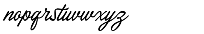 North Ramsey Script Font LOWERCASE