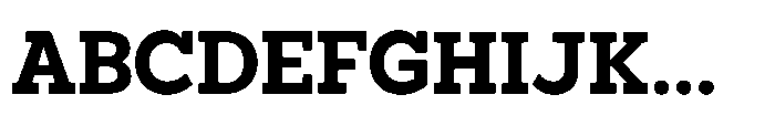 North Rock Black Font UPPERCASE