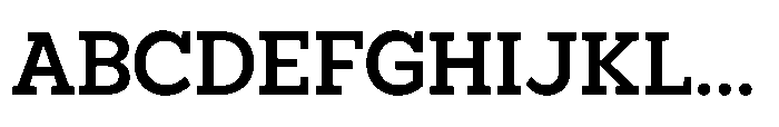 North Rock Bold Font UPPERCASE