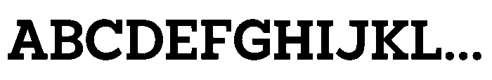 North Rock Extra Bold Font UPPERCASE