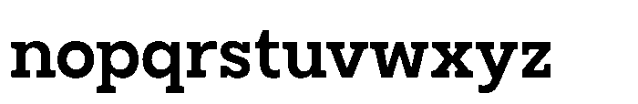 North Rock Extra Bold Font LOWERCASE