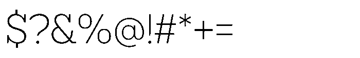 North Rock Extra Light Font OTHER CHARS