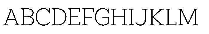 North Rock Extra Light Font UPPERCASE