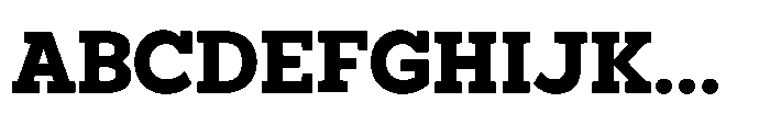 North Rock Extra Font UPPERCASE