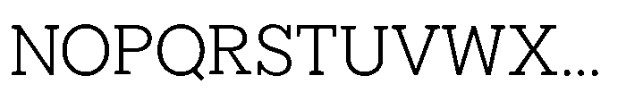 North Rock Light Font UPPERCASE