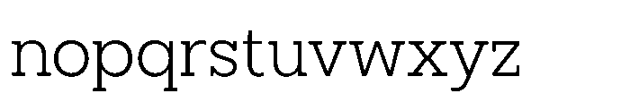 North Rock Light Font LOWERCASE