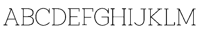 North Rock Thin Font UPPERCASE