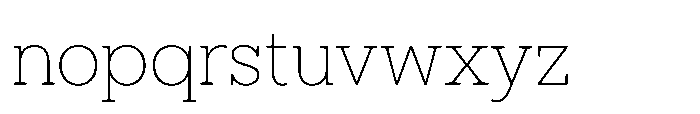 North Rock Thin Font LOWERCASE