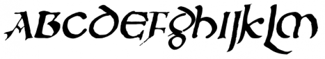 Northumbria Italic Font UPPERCASE