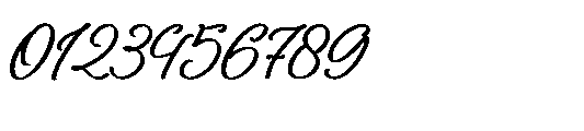 Northwick Cursive Italic Font OTHER CHARS