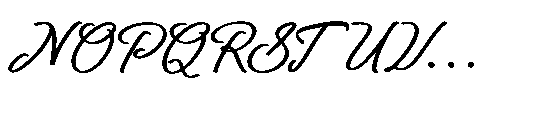 Northwick Cursive Italic Font UPPERCASE