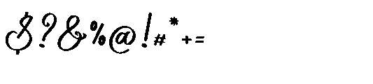 Northwick Cursive Regular Font OTHER CHARS
