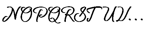 Northwick Cursive Regular Font UPPERCASE