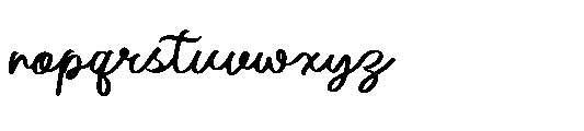 Northwick Cursive Regular Font LOWERCASE