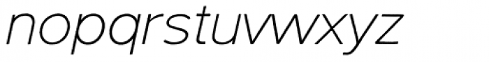 Northwoods Thin Italic Font LOWERCASE