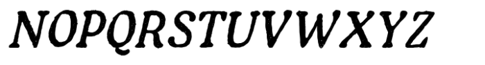 Nortlight Italic Font UPPERCASE