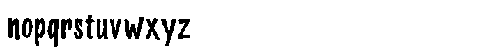 Nortline Scratch Font LOWERCASE