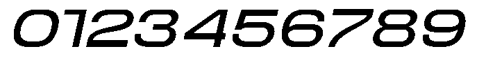 Norvas Expanded Italic Font OTHER CHARS