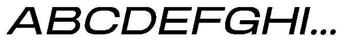Norvas Expanded Italic FONT