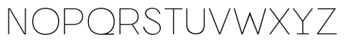 Norwige Extra Light Font UPPERCASE