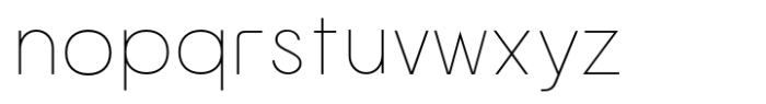 Norwige Extra Light Font LOWERCASE