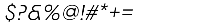 Norwige Italic Font OTHER CHARS