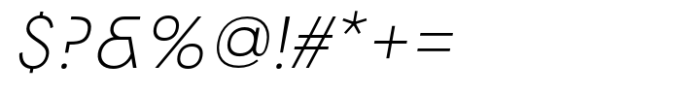 Norwige Light Italic Font OTHER CHARS