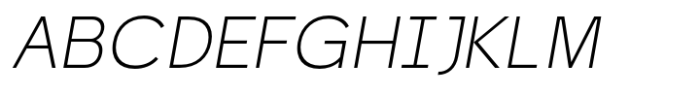Norwige Light Italic Font UPPERCASE