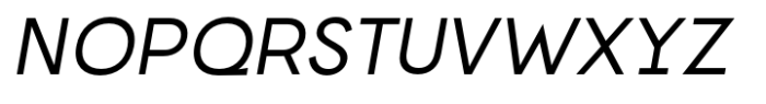 Norwige Medium Italic Font UPPERCASE