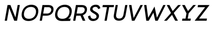 Norwige Semi Bold Italic Font UPPERCASE