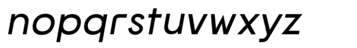 Norwige Semi Bold Italic Font LOWERCASE