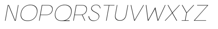 Norwige Thin Italic Font UPPERCASE