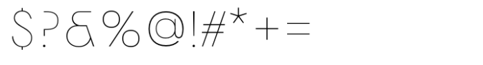 Norwige Thin Font OTHER CHARS